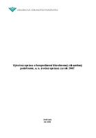 V�ro�n� spr�va za rok 2007