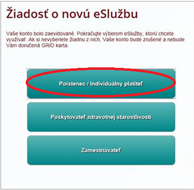 Žiadosť o novú eSlužbu