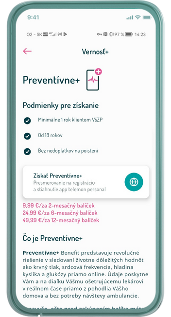 Náhľad na obrazovku v mobile
