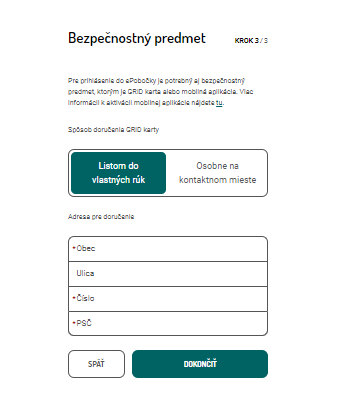 Bezpečnostný predmet Bezpečnostný predmet