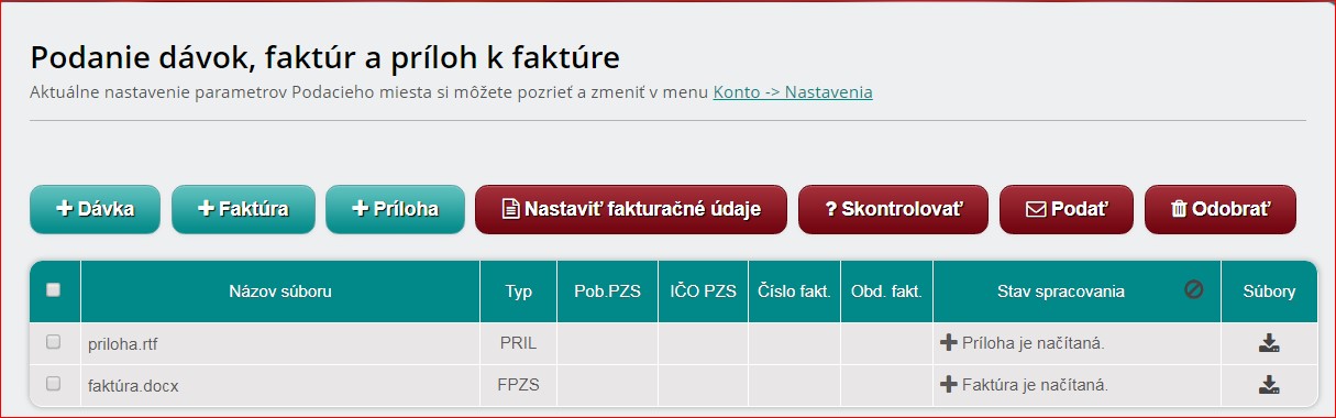 Obrazovka - podanie dávok Obrazovka ePobočky: Podanie dávok