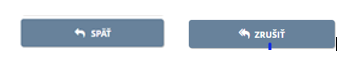 tlačidlo späť alebo zrušiť