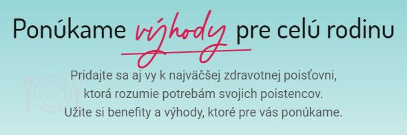 Ponúkame výhody pre celú rodinu  | VšZP Benefity